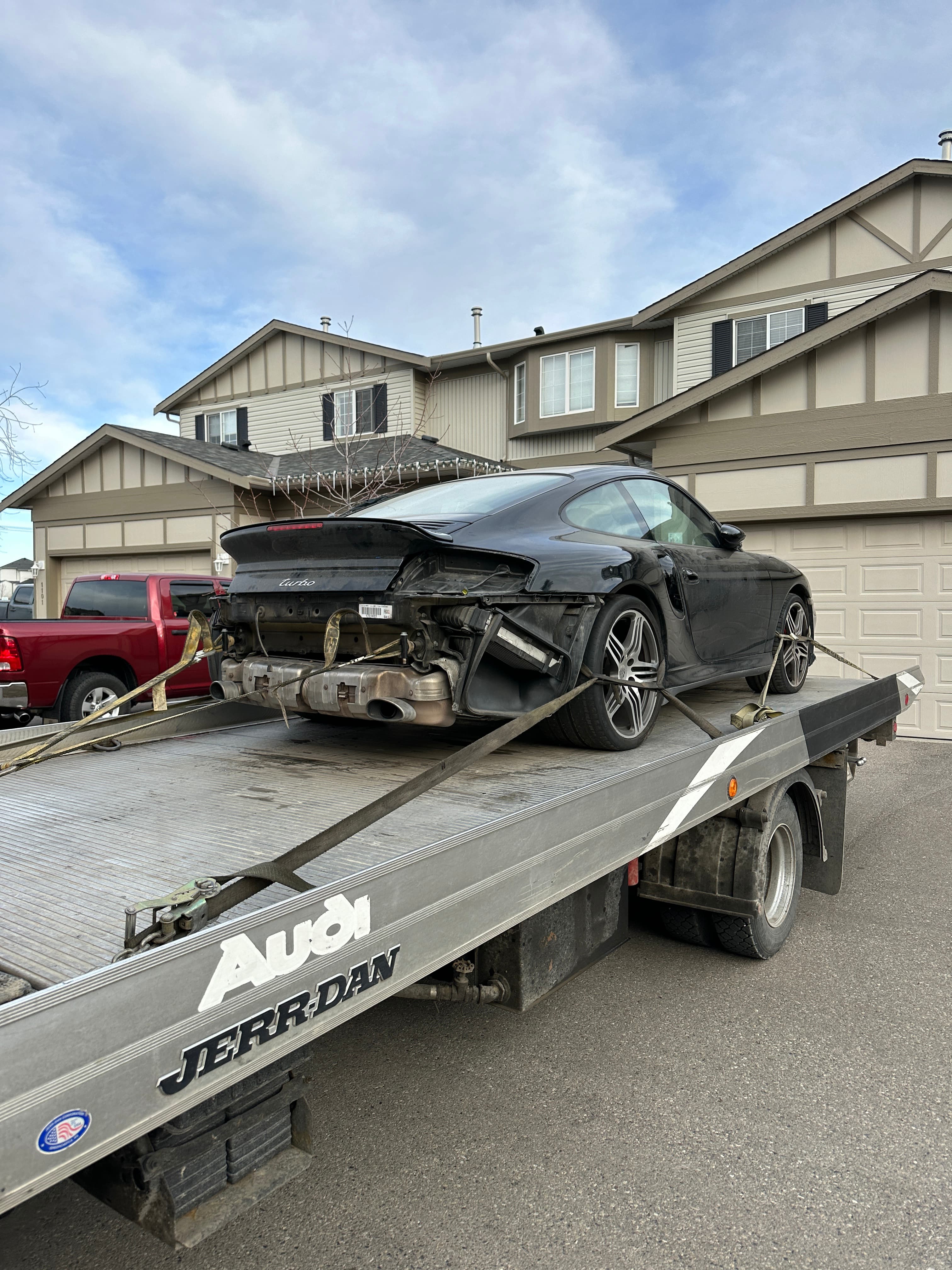 Nighttime Highway Towing